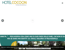 Tablet Screenshot of hotelcocoon.it